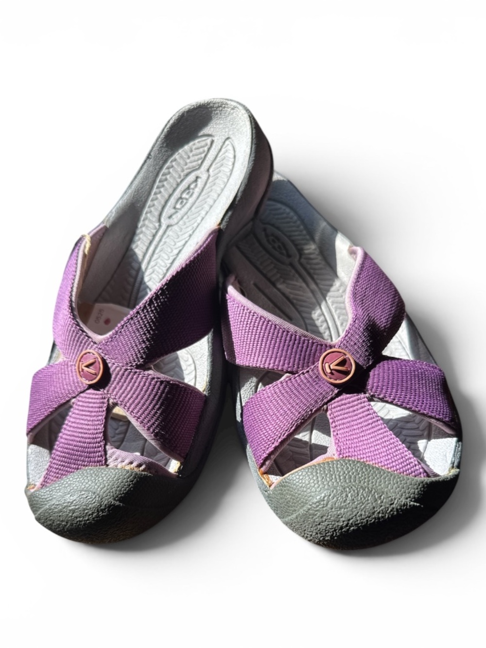 NWT KEEN Women’s Bali Slide Sandals Purple Grey Black 6M